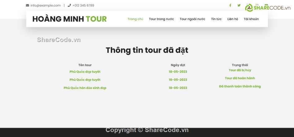 đồ án website du lịch,code web đặt tour du lịch,Website đặt tour,code web tour du lịch