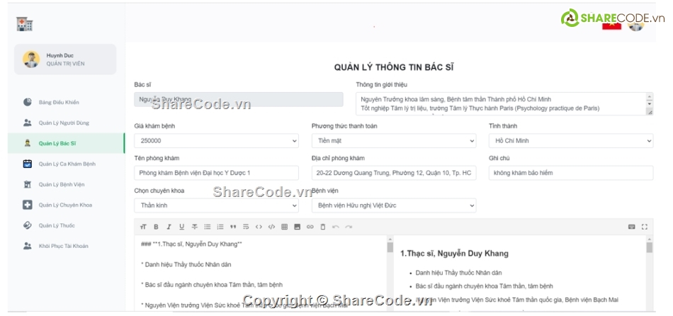 quản lý phòng khám,ReactJS,NodeJS,website quản lý phòng khám,source code quản lý phòng khám,sharecode quản lý phòng khám