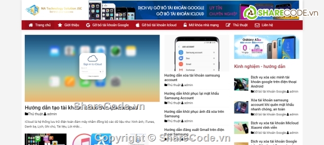web tin tức công nghệ,source code web tin tức,web thủ thuật tin học