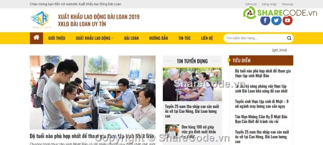 xuất khẩu lao động,web giới thiệu công ty,code web xuất khẩu lao động,web xuất khẩu lao động