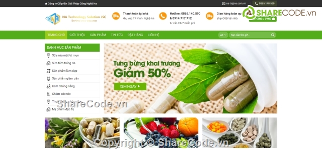 Source website,web sản phẩm,web giới thiệu sản phẩm,website giới thiệu sản phẩm,website dược phẩm