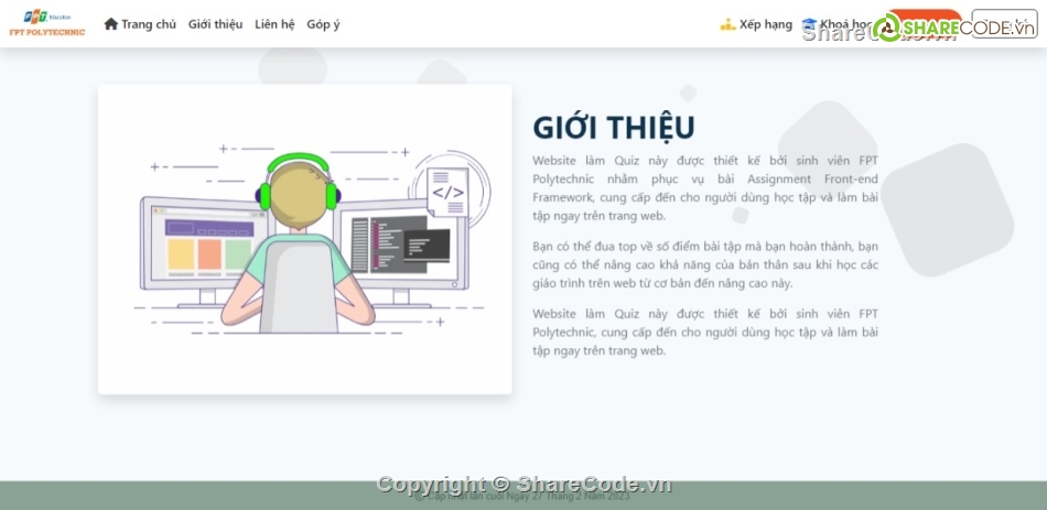 Trắc nghiệm Quiz,Code chương trình thi trắc nghiệm,Code website thi trắc nghiệm trực tuyến,Làm quiz,Quiz app for students