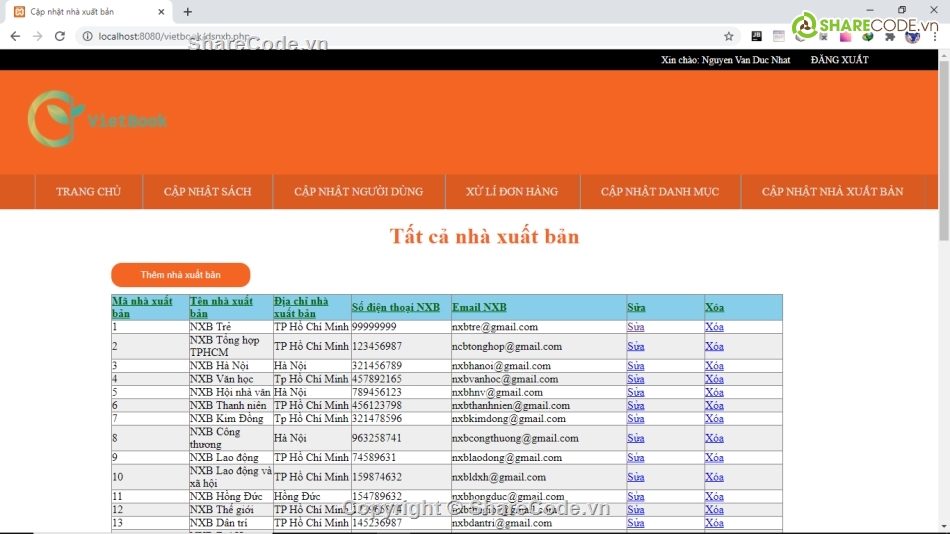 web bán sách,quản lý mua bán sách,code đồ án web bán sách,Code website mua bán sách