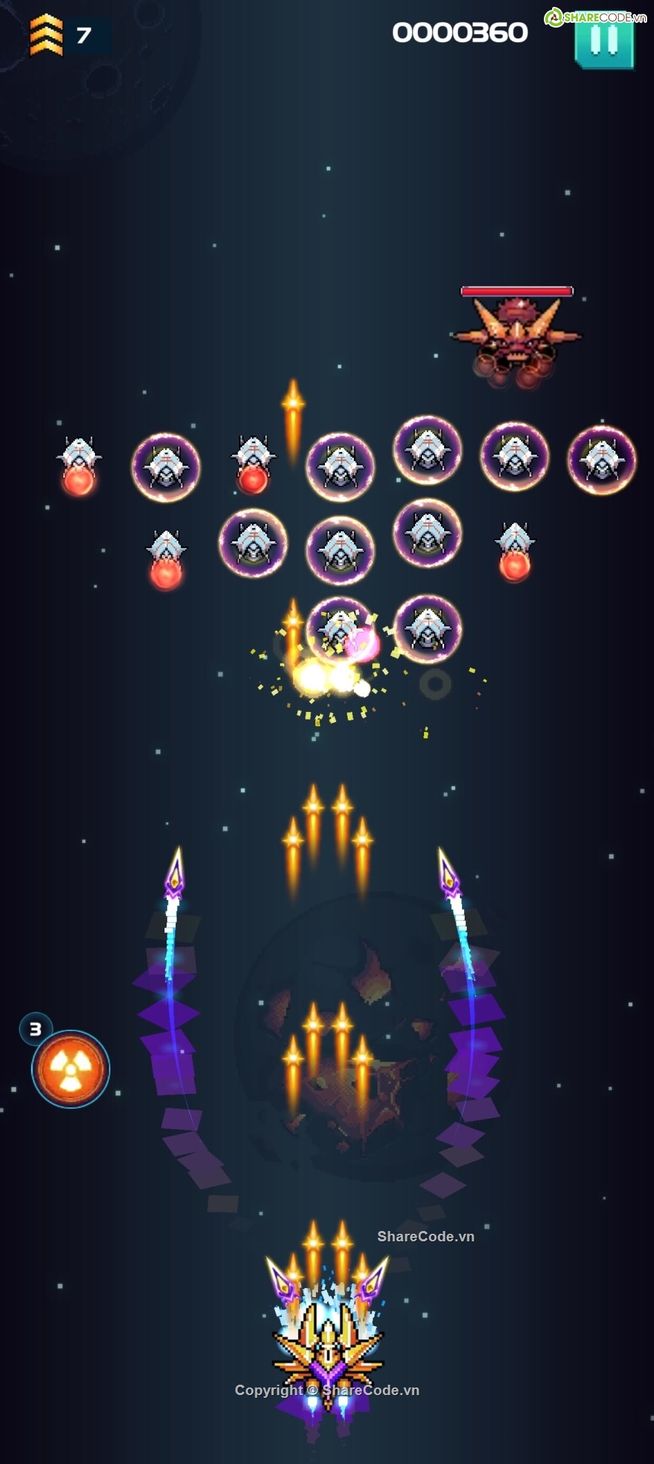 galaxiga,attack shooter,galaxy shooter,alien spaceship,alien shooter