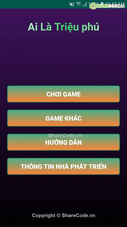 ai là triệu phú,code game ai là triệu phú,ai là triệu phú android,source code game ai là triệu phú,Android Game,ứng dụng android