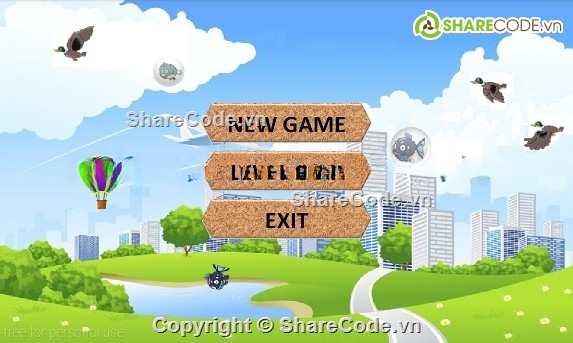 full báo cáo,game bắn vịt,java game,game bắn cá