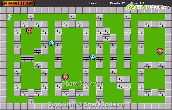 Game,đơn giản,Bomber man