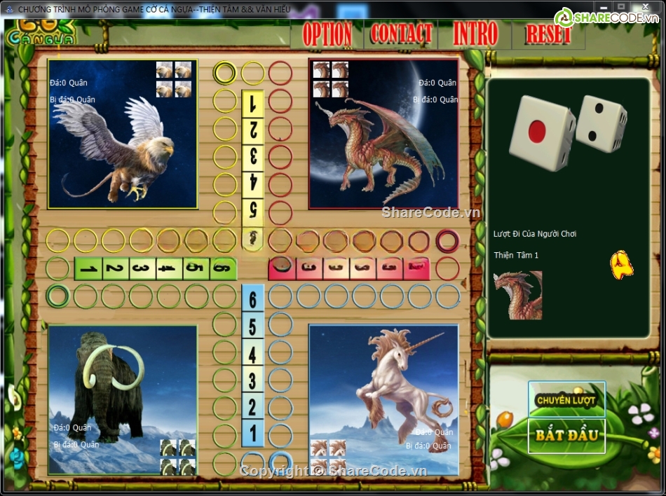 Game,giao diện,giao diện cực đẹp,Cờ cá ngựa