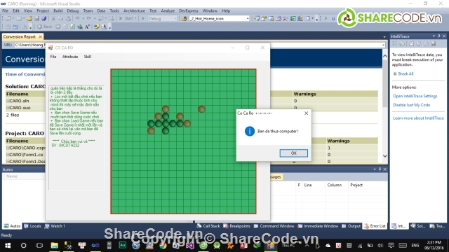 Game cờ,Game cờ caro,code c# game caro,caro