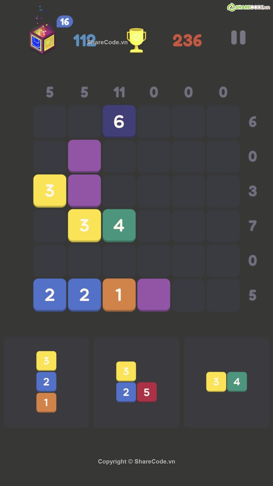 game puzzle,number game,mã nguồn puzzle game,game 2048,source code game 2048,code game 2048