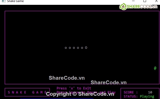 Game rắn săn mồi,C++ Game,code bằng C