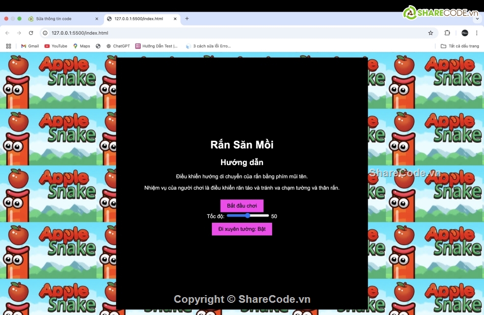 Game rắn săn mồi,html,rắn săn mồi,Game html,rắn ăn mồi,Game