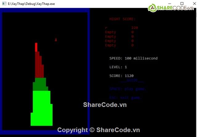 Tower building with C++ for newbie,Game Tower building,Game C++ for newbie,Game xay thap bang c++,Lam game xay thap bang c++