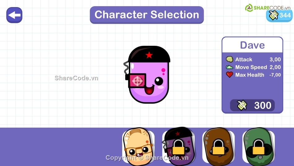 Source code game,C #,Unity,Unity C#,Brotato,Game