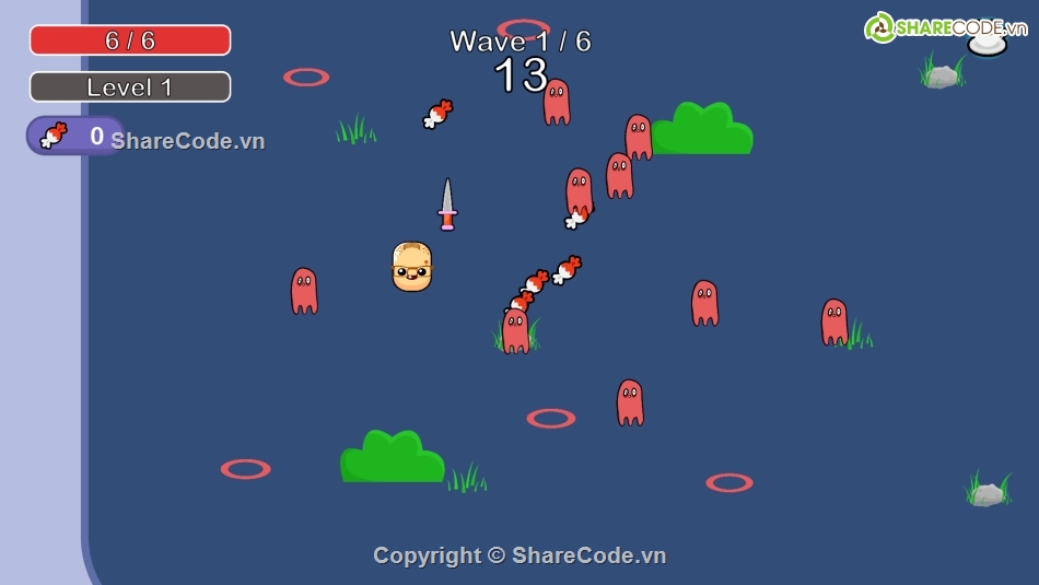 Source code game,C #,Unity,Unity C#,Brotato,Game