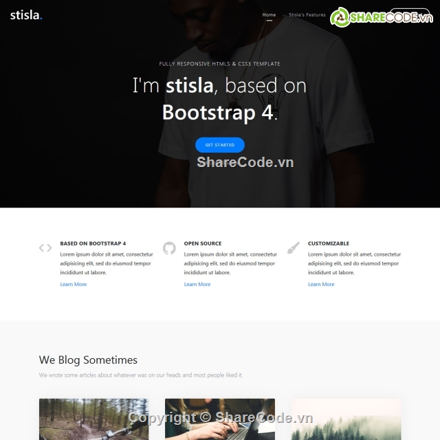 Giao diện HTML5 và CSS3,Stisla,template web