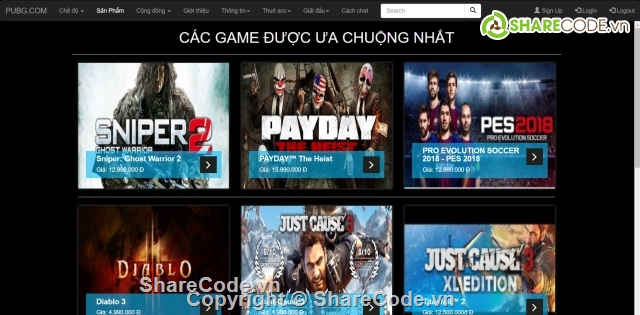 template web game,javascript,Giao diện web game,Giao diện web bán game,Html web bán game,Template web bán game