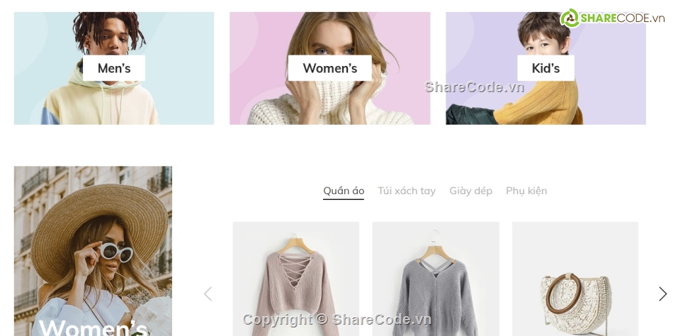 website bán hàng,temeplate dep,web thời trang,Giao diện web bán quần áo,template web thời trang