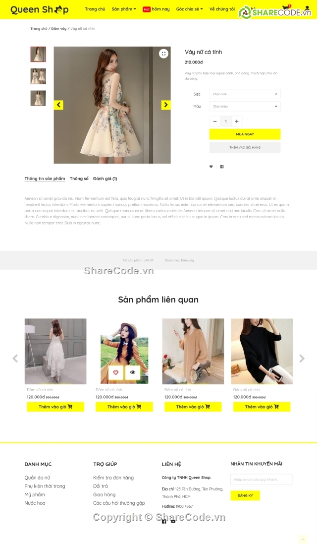 php thuần,Web thời trang,giao diện Web Shop,responsive,website Shop thời trang