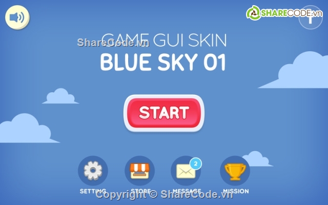 Gói GUI thiết kế đồ họa,ứng dụng thiết kế trò chơi,GUI Kit BlueSky