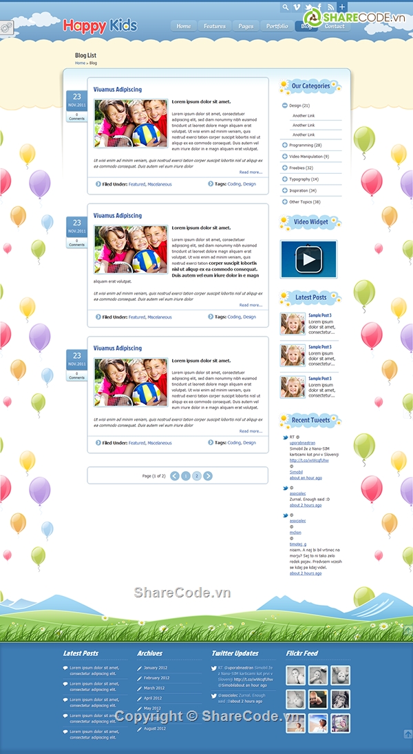 children HTML Template,Happy Kids,Happy Kids - Children,WordPress and HTML Template