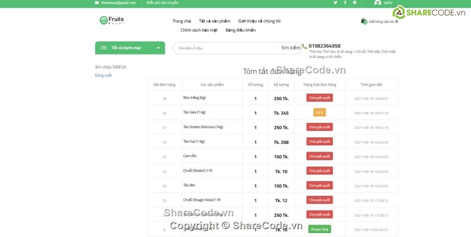 php thuần,bán trái cây,trái cây