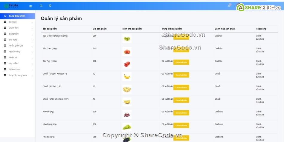 php thuần,bán trái cây,trái cây