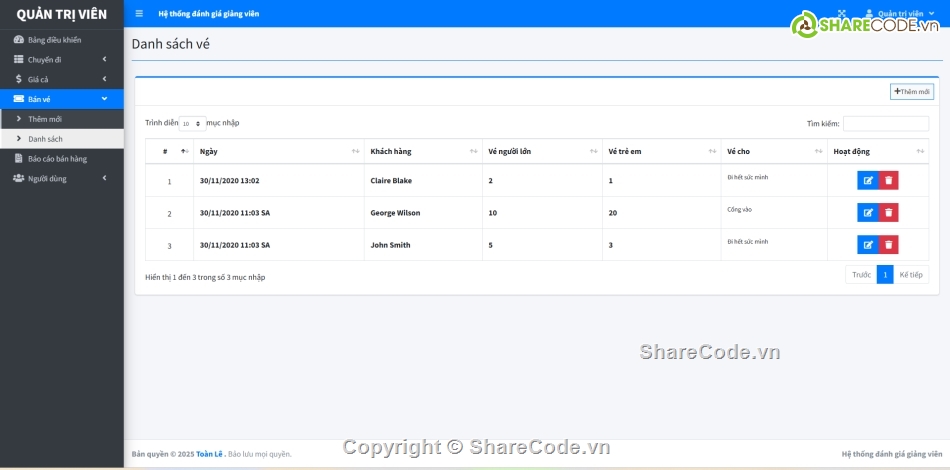 bán vé,hệ thống bán vé,bán