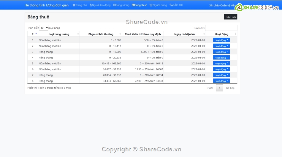 lương,đơn giản,Hệ thống tự động