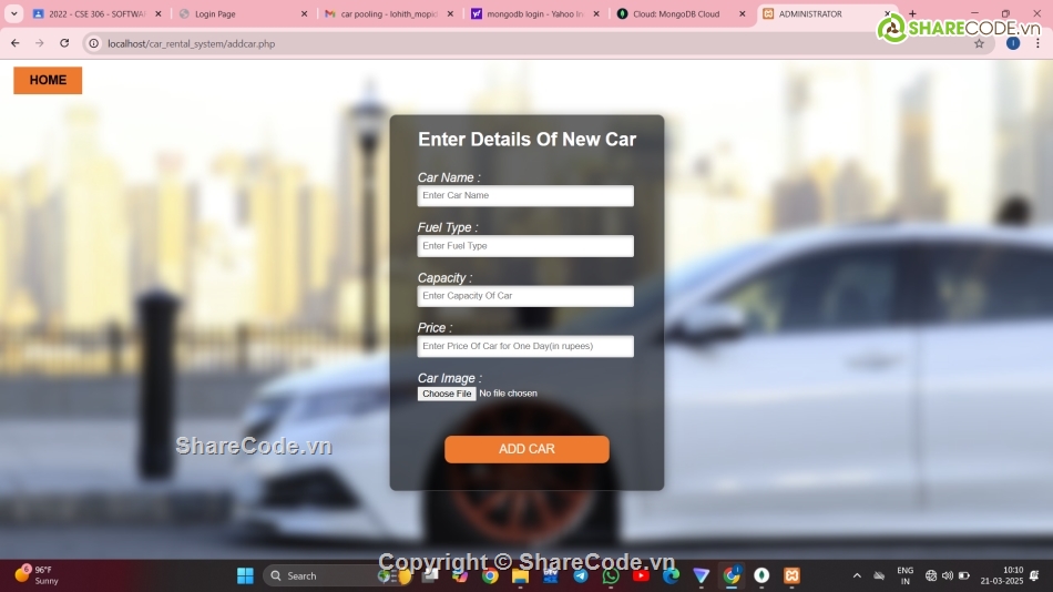 đơn giản,code cho thuê xe,website cho thuê xe