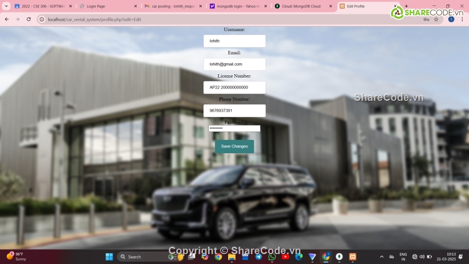 đơn giản,code cho thuê xe,website cho thuê xe