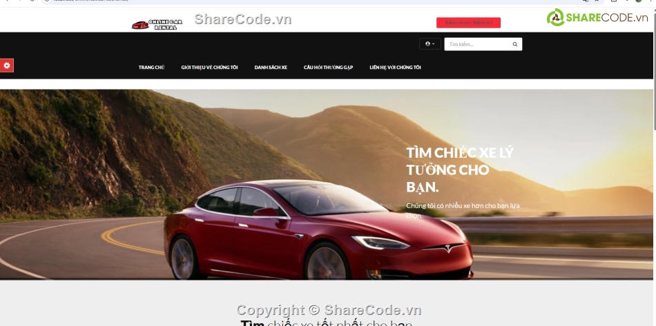 thuê xe,code cho thuê xe,website cho thuê xe