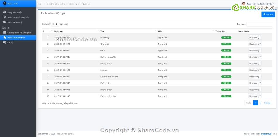website bất động sản PHP,tin tức bất động sản,web bất động sản