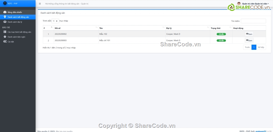website bất động sản PHP,tin tức bất động sản,web bất động sản