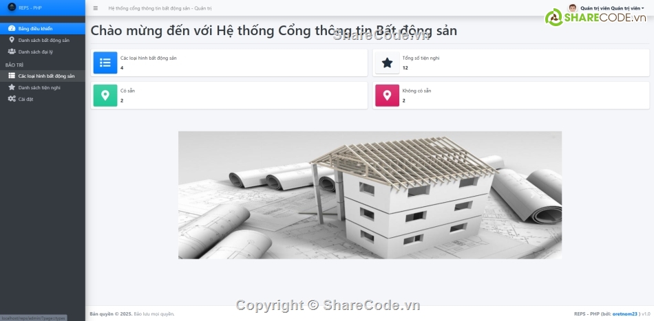 website bất động sản PHP,tin tức bất động sản,web bất động sản