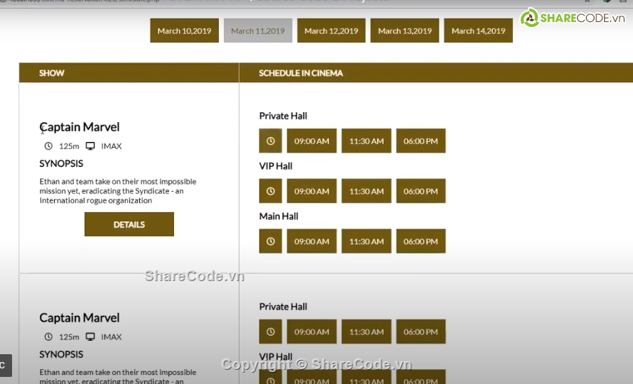 Website rạp chiếu phim,đặt,phim
