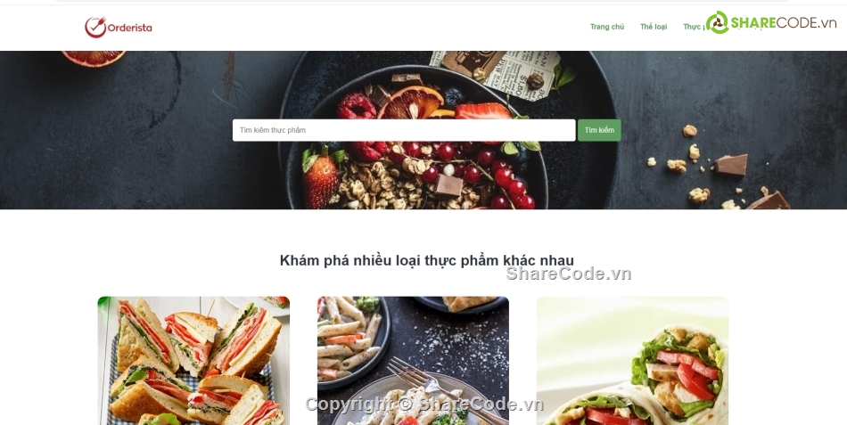 đẹp,giao diện,đặt đồ ăn