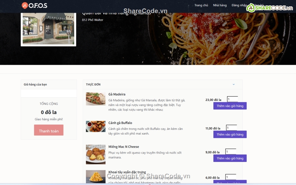 đặt đồ ăn,đặt đồ ăn online,sharecode đặt đồ ăn