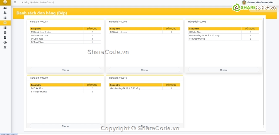 đặt hàng,đặt đồ ăn,OOP