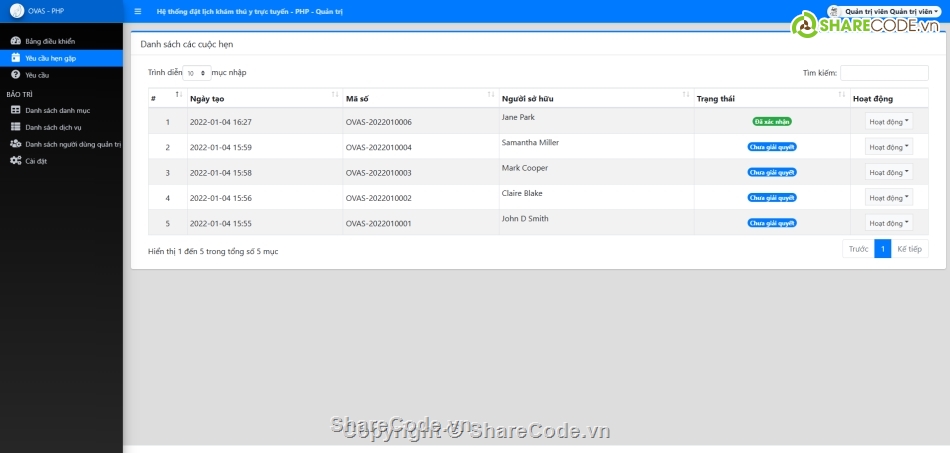 đặt lịch,thú y,đặt lịch khám