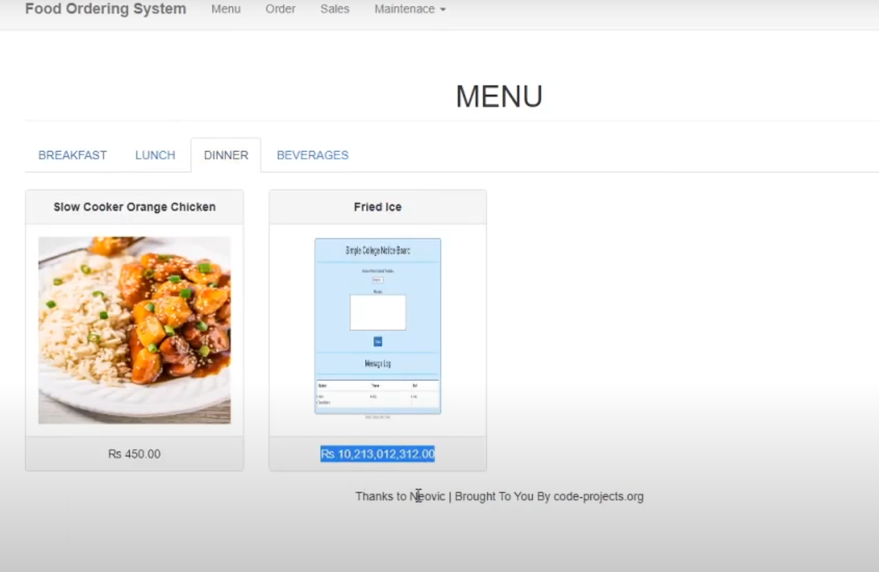món ăn,đơn giản,Website đặt món ăn,Web đặt món ăn