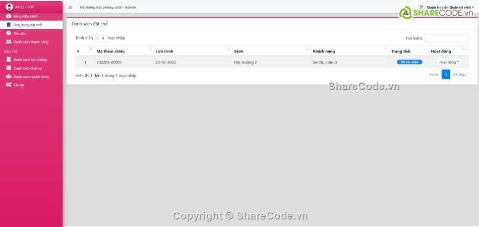 Đặt phòng,Hệ thống đặt phòng,cưới