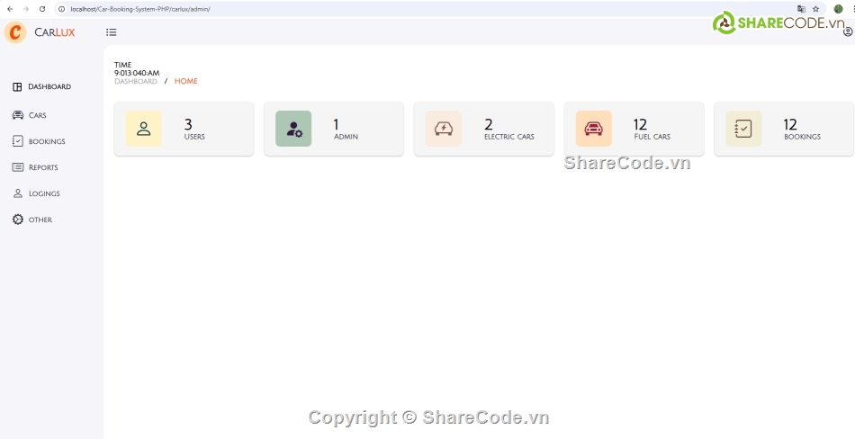 đặt xe,thuê xe,code PHP giao diện đẹp,giao diện đặt xe online