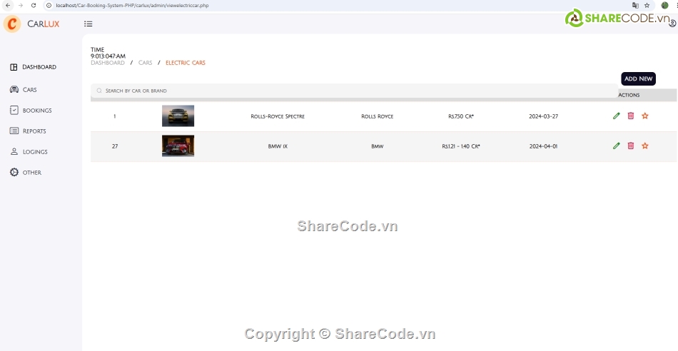 đặt xe,thuê xe,code PHP giao diện đẹp,giao diện đặt xe online