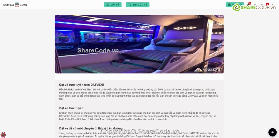 đặt xe,đặt vé xe,website đặt vé xe