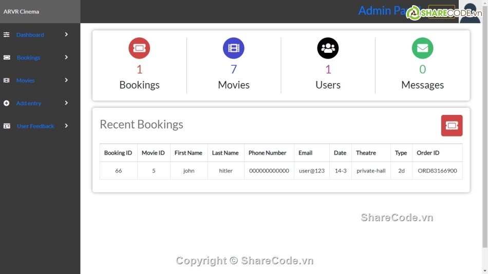 php,xem phim,hệ thống,đặt vé xem phim