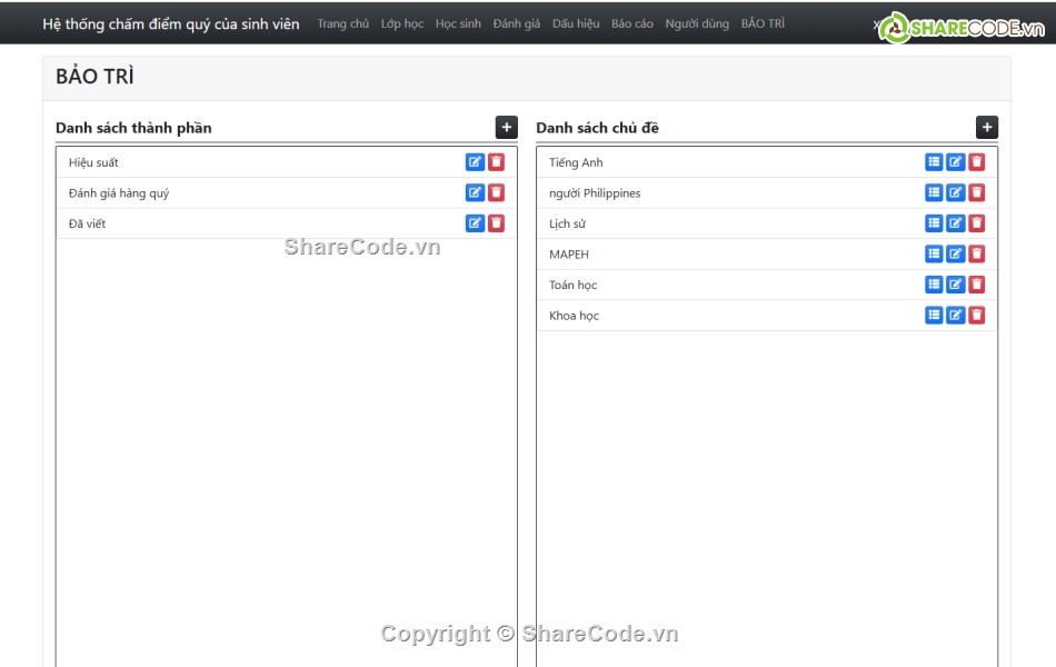 Học sinh,Hệ thống hố sơ,Hệ thống sms