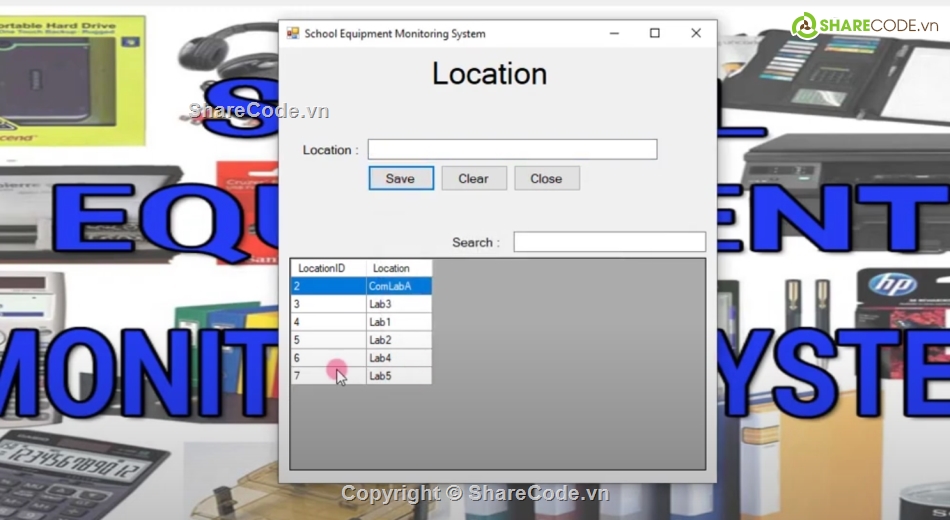 trường học,thiết bị,mysql