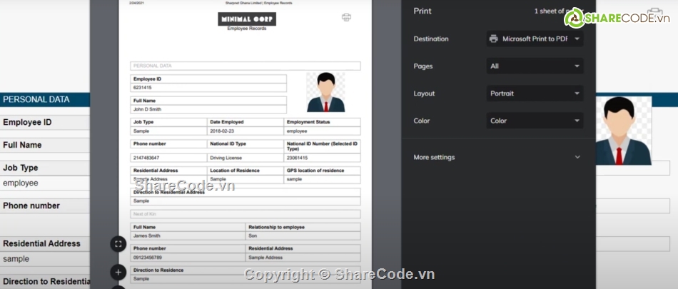 đơn giản,Hệ thống hố sơ,hồ sơ ứng viên
