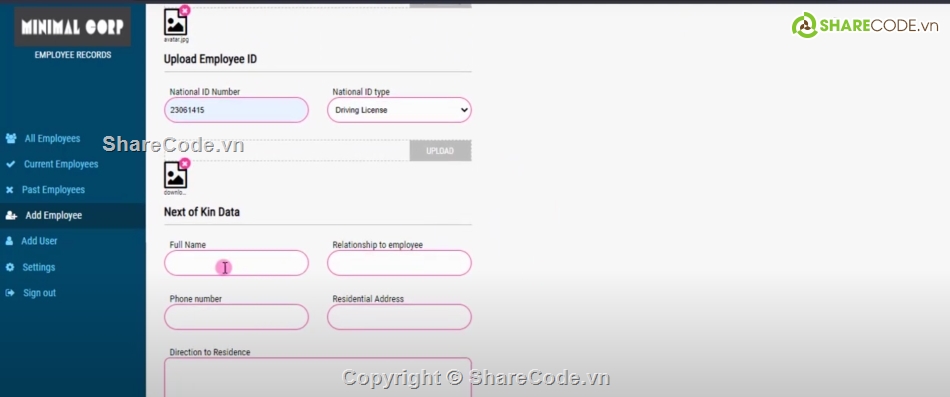 đơn giản,Hệ thống hố sơ,hồ sơ ứng viên